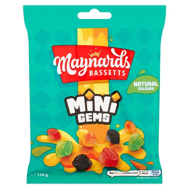 Maynard's Bassetts Mini Gems 130g