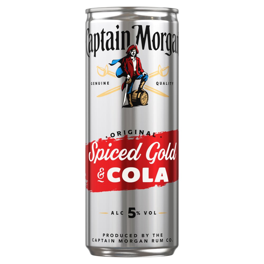 Captain Morgan Spiced Gold & Pepsi Max 250ml
