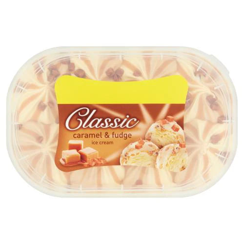 Classic Caramel & vanilla Ice Cream Tub 900ml