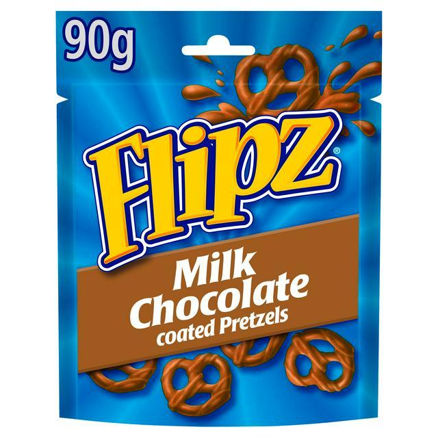Flipz Milk Chocolate Coated Pretzels 90g