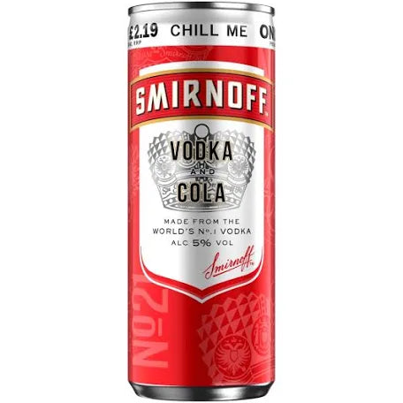 Smirnoff Vodka & Cola 250ml