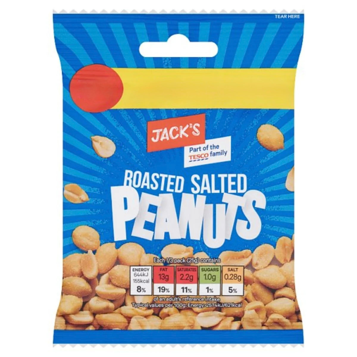 Jack's Roasted Salted Peanuts 75g