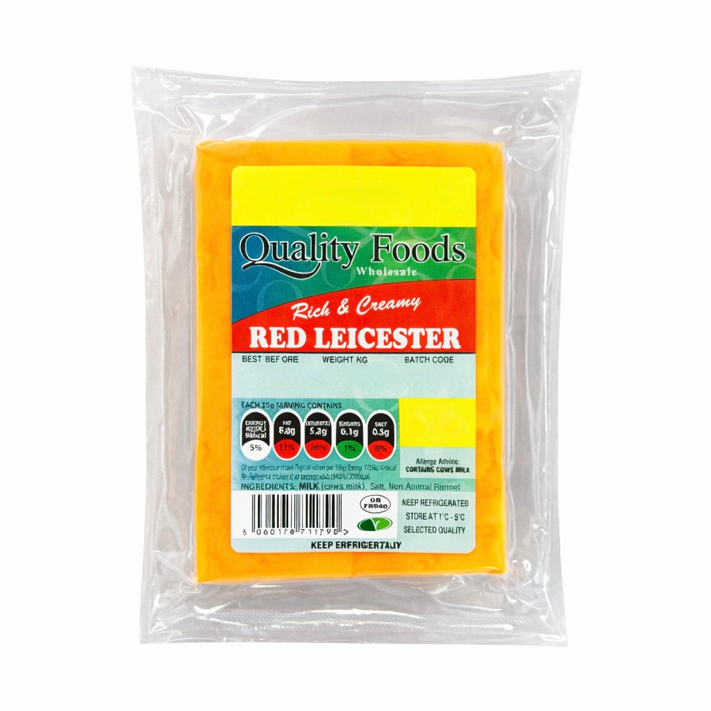 Quality Foods Red Leicester Block 0.145kg