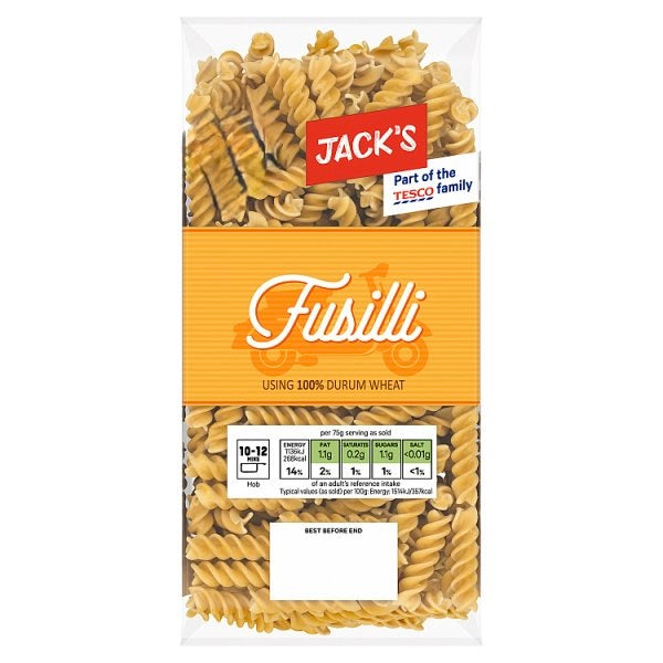 Jack's Fusilli Pasta 500g