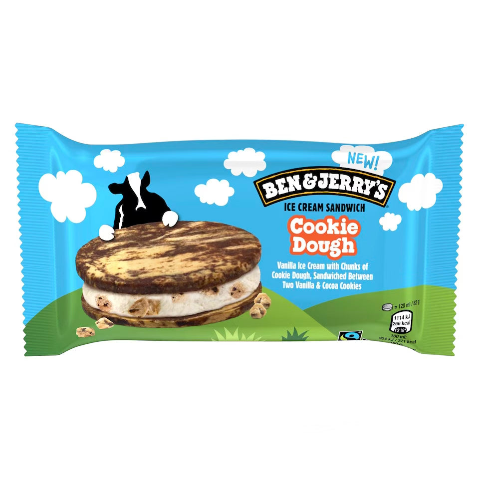 Ben & Jerry's Ice Cream Cookie Dough Sandwich 120ml