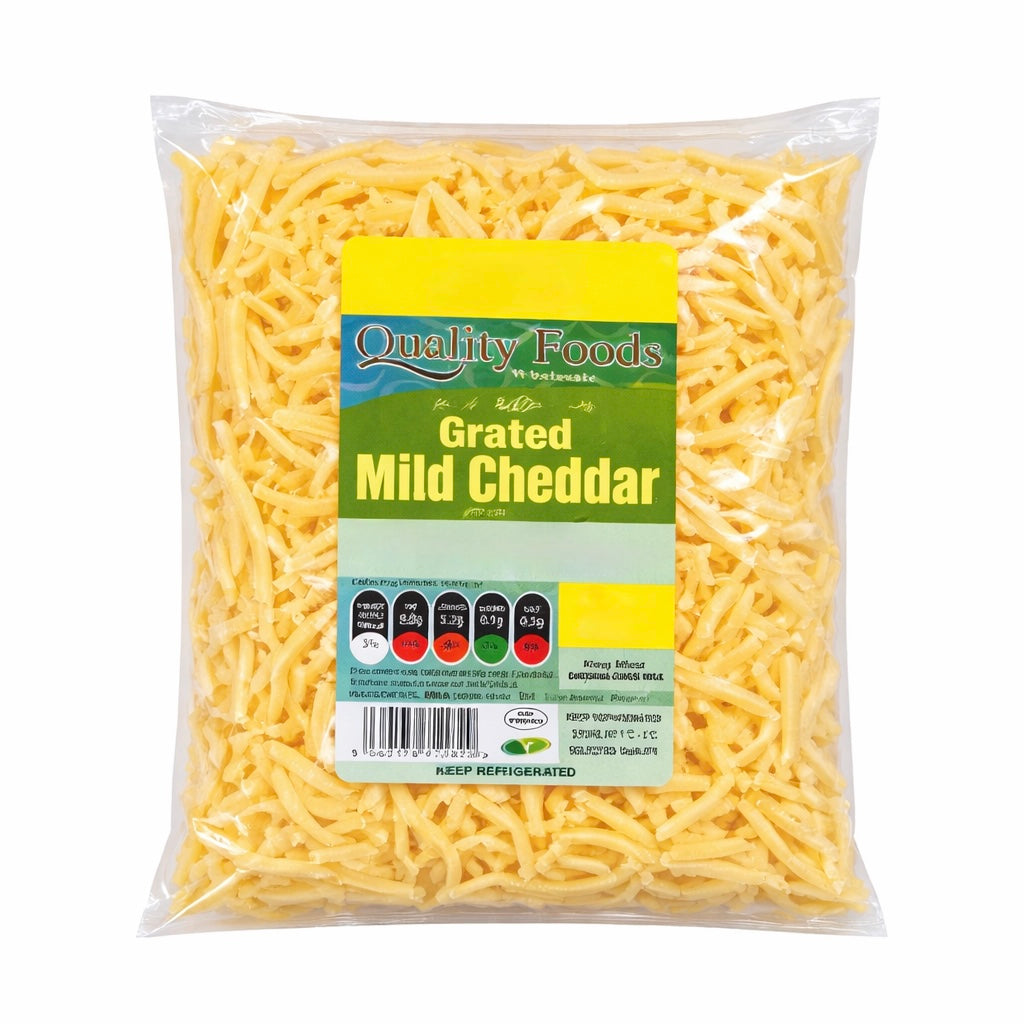 Quality Foods Grated Mild Cheddar 0.170kg
