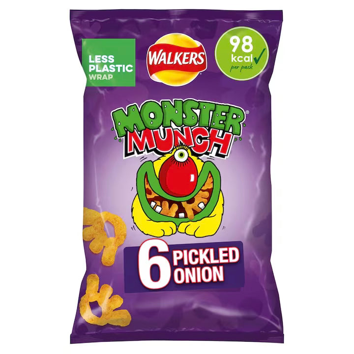 Walker Monster Munch Pickled Onion 6x20g