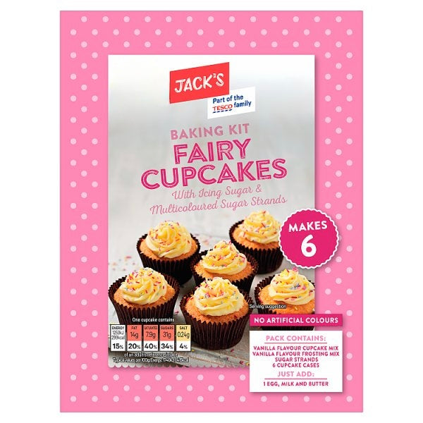 Jack's 6 Baking Kit Fairy Cup Cakes 290g