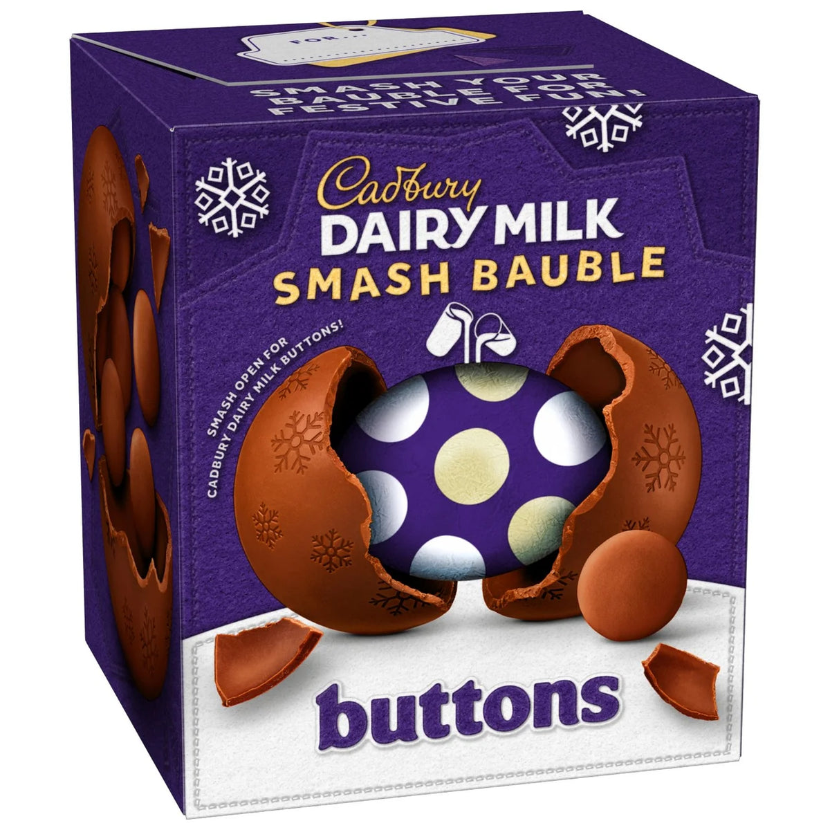 Cadbury Dairy Milk Smash Bauble Buttons 90g
