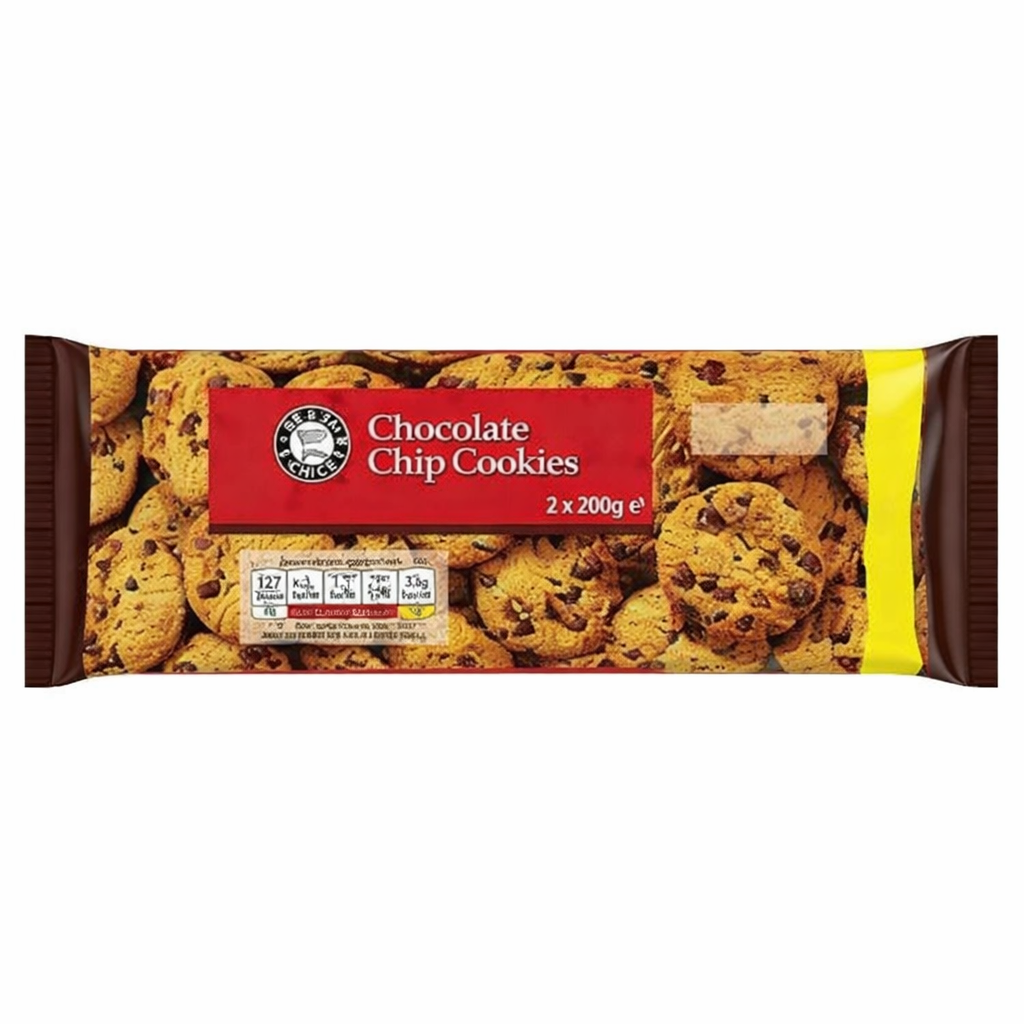 Euro Shopper Chocolate Chip Cookies 2x200g