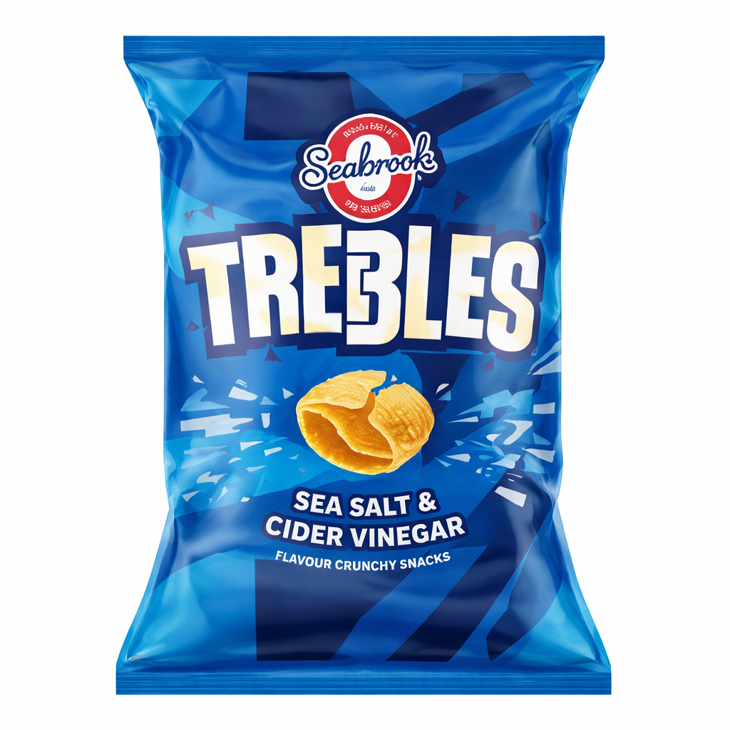 Seabrook Trebles Sea Salt & Cider Vinegar 60g