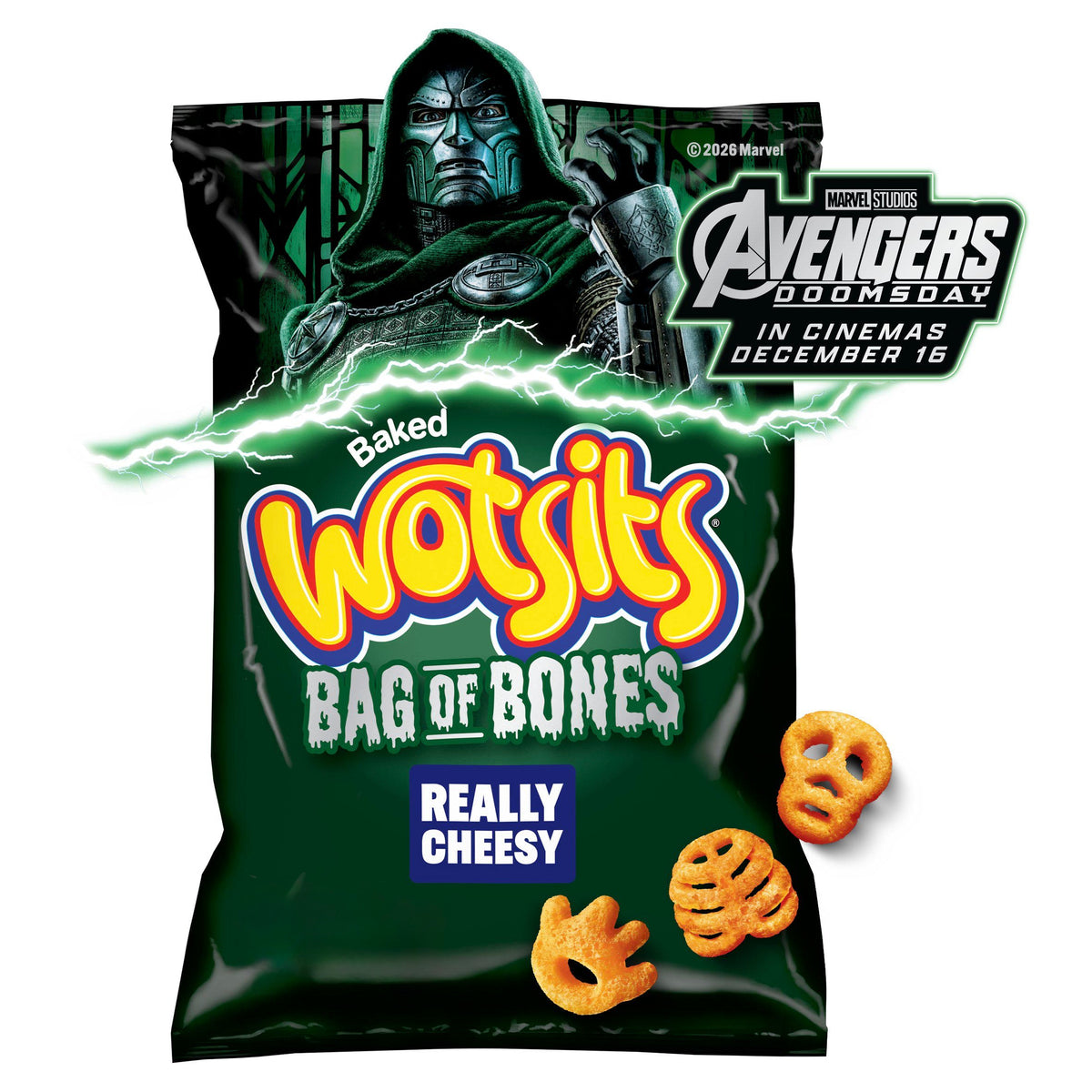 Wotsits Bag Of Bones Really Cheesy 120g
