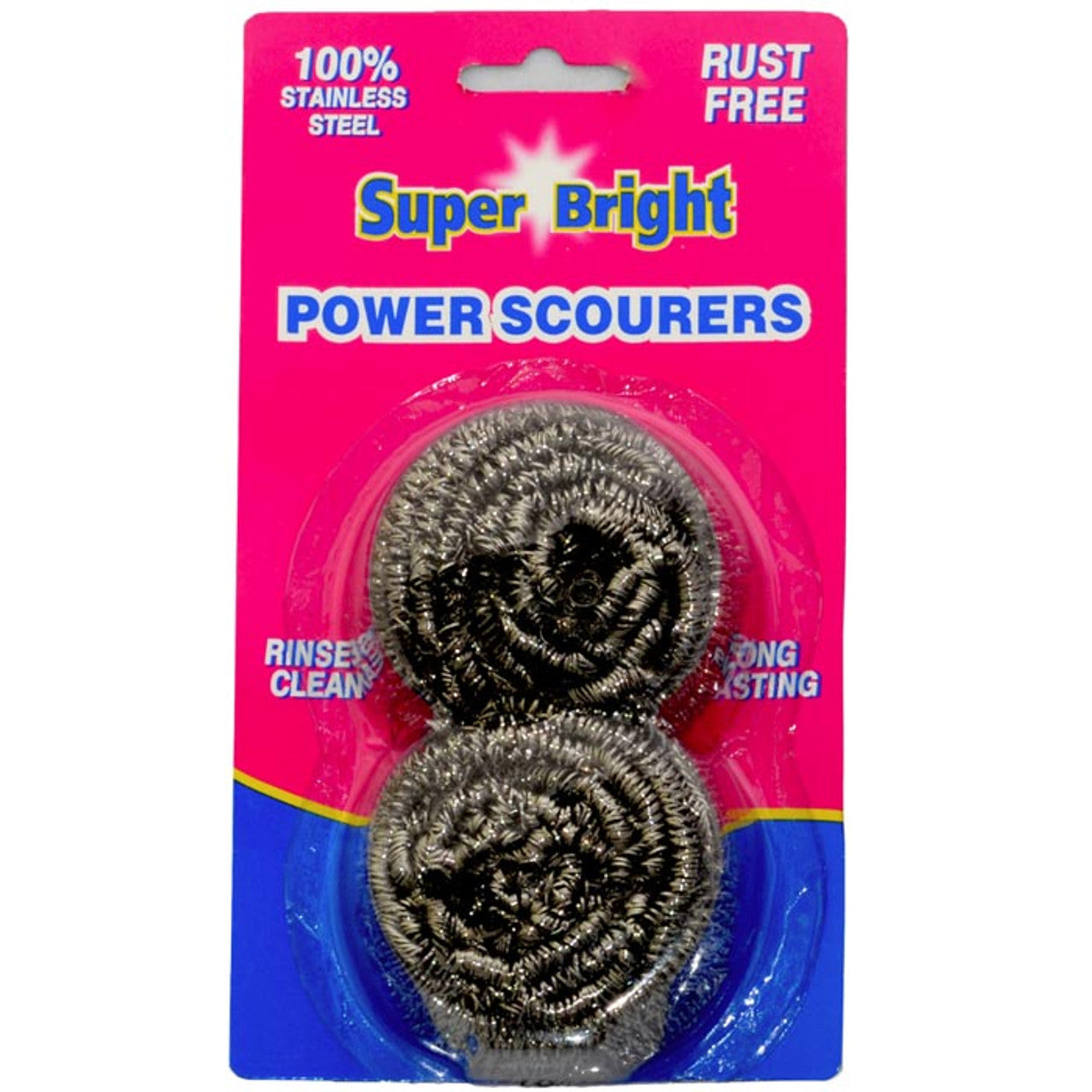 Super Bright 4 Stainless Steel Scourers
