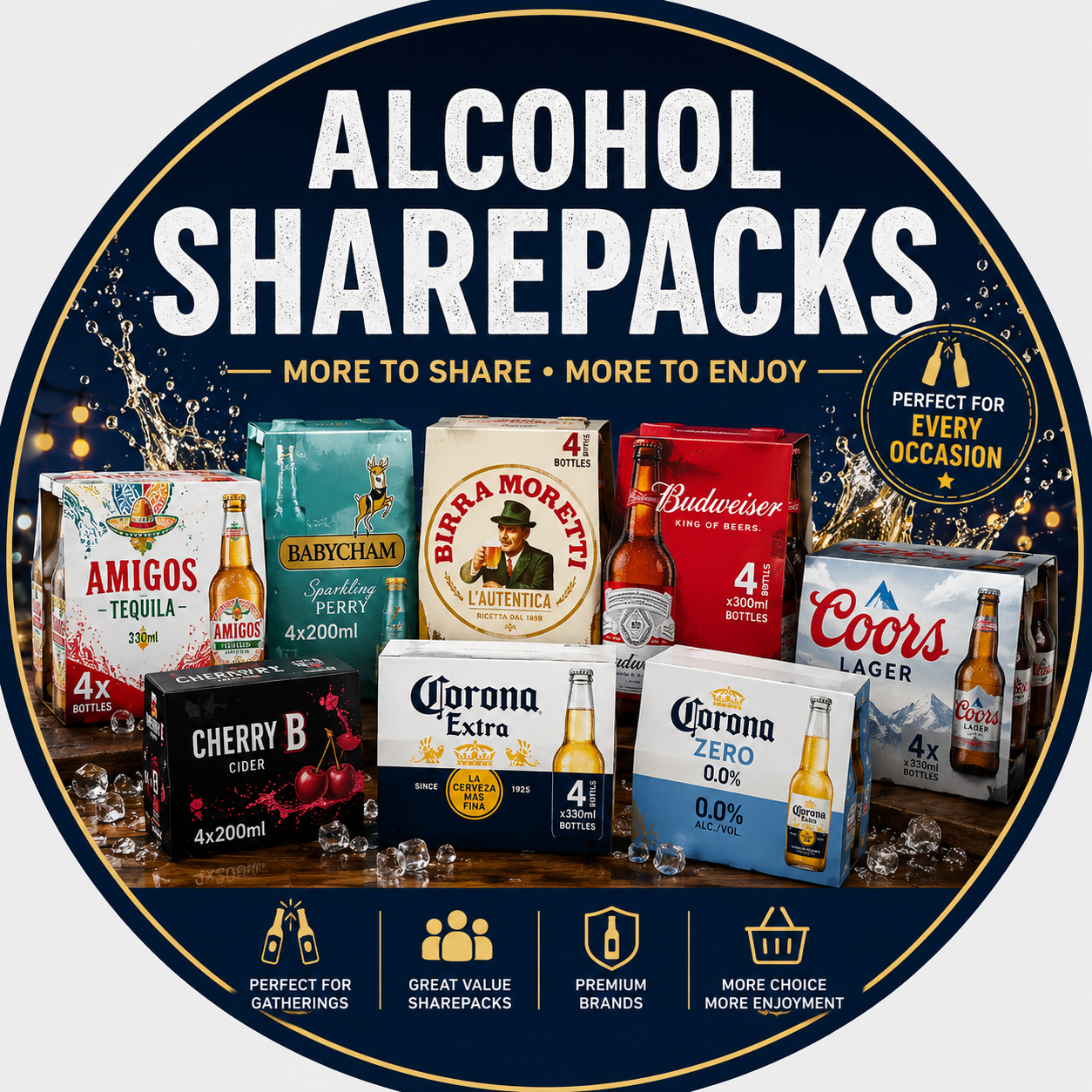 ALCOHOL SHAREPACKS