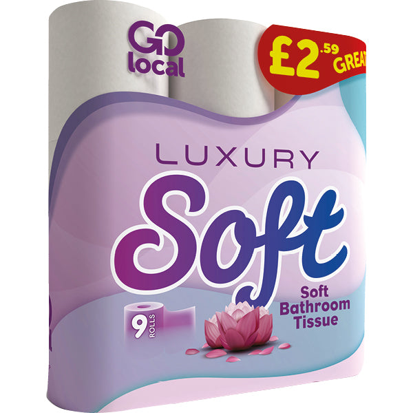 Go Local 9 Luxury Toilet Rolls