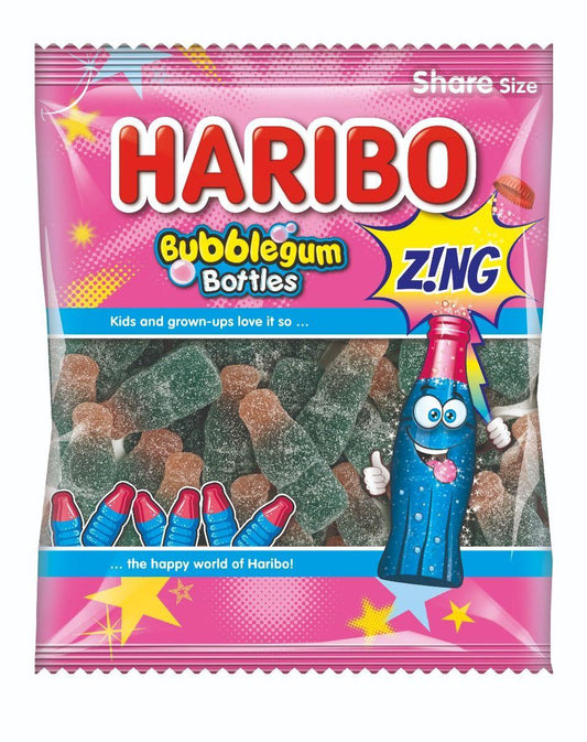 Haribo Bubblegum Bottles 140g (SHAREBAG)