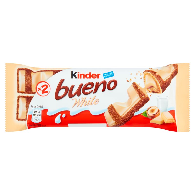 Kinder Bueno White Bar 39g (CONFECTIONERY)