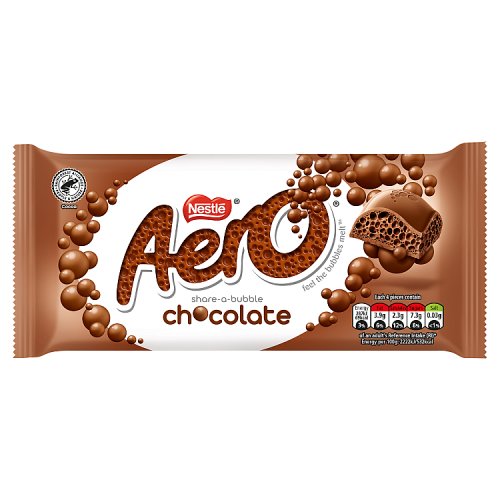 Nestle Aero Purely Chocolate Block 90g