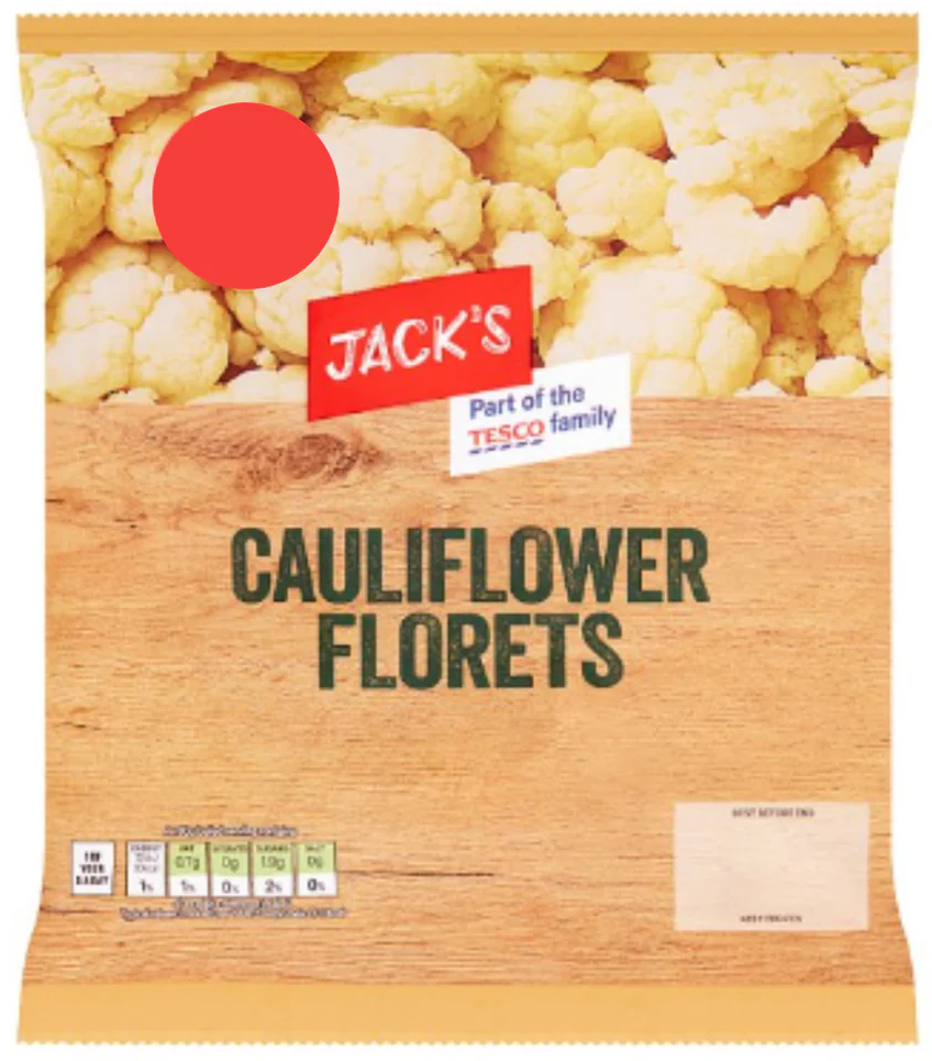 Jack's Cauliflower Florets 500g