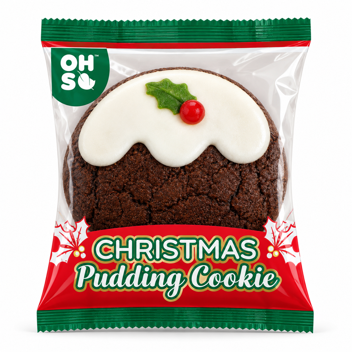 Ohso Scrummy Christmas Pudding Cookie 65g
