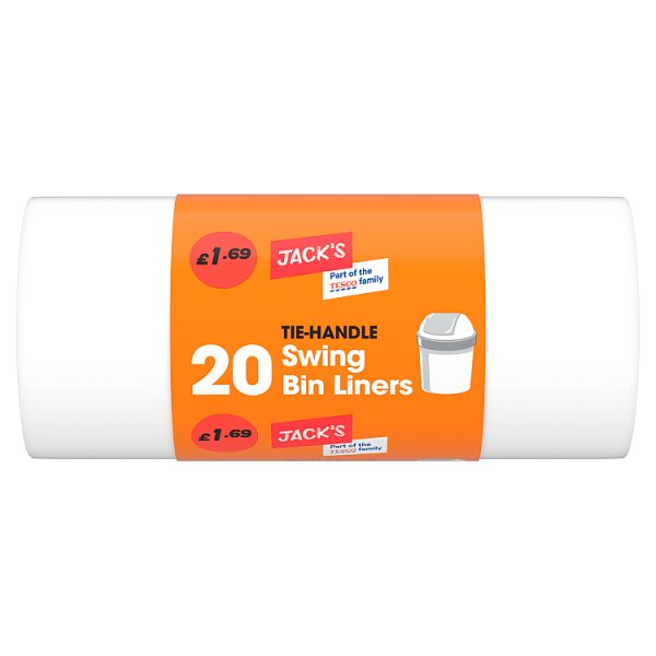 Jack's 20 Tie Handle Swing Bin Liners