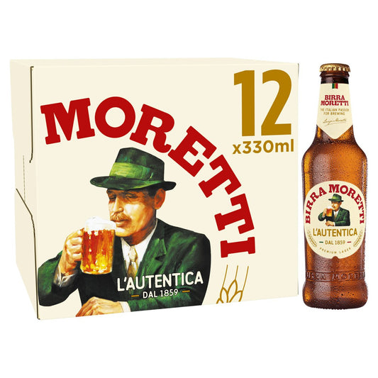 Birra Moretti 12x330ml Bottles (MULTIPACK)