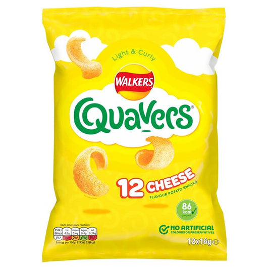 Walkers Quavers Cheese 12 Pack (MULTIPACK)