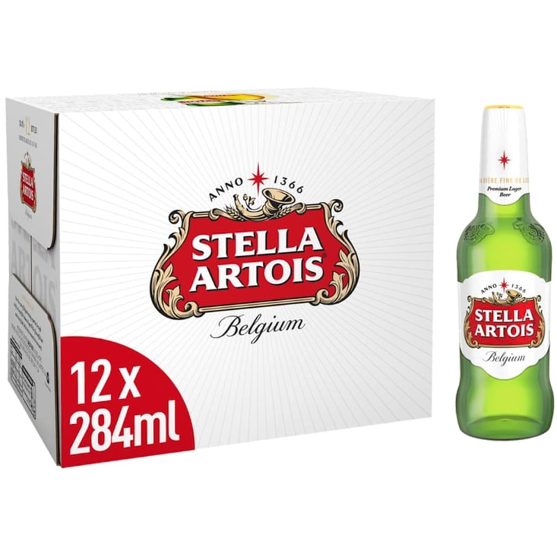 Stella Artois 12x284ml Bottles (MULTIPACK)