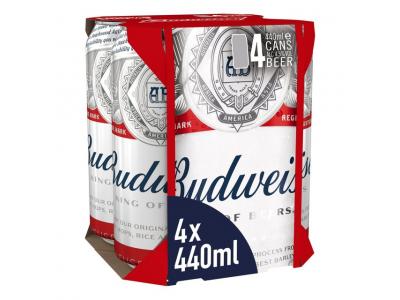 Budweiser 4x440ml (ALCOHOL)