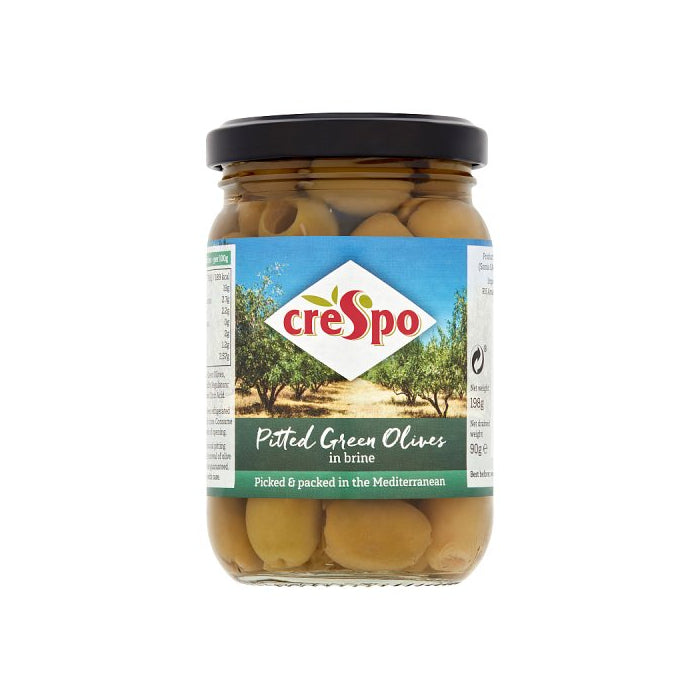 Crespo Pitted Green Olives 198g