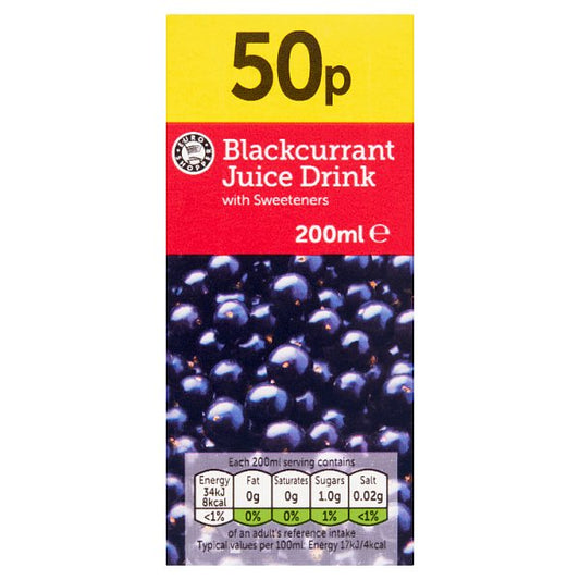 Euro Shopper Blackcurrant Juice 200ml