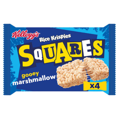 Kelloggs Rice Krispies Squares Gooey Marshmallows 4 Bars 112g