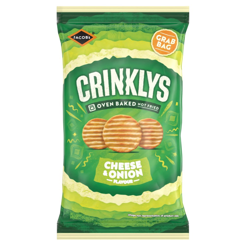 Jacob Baked Crinklys Cheese & Onion 45g
