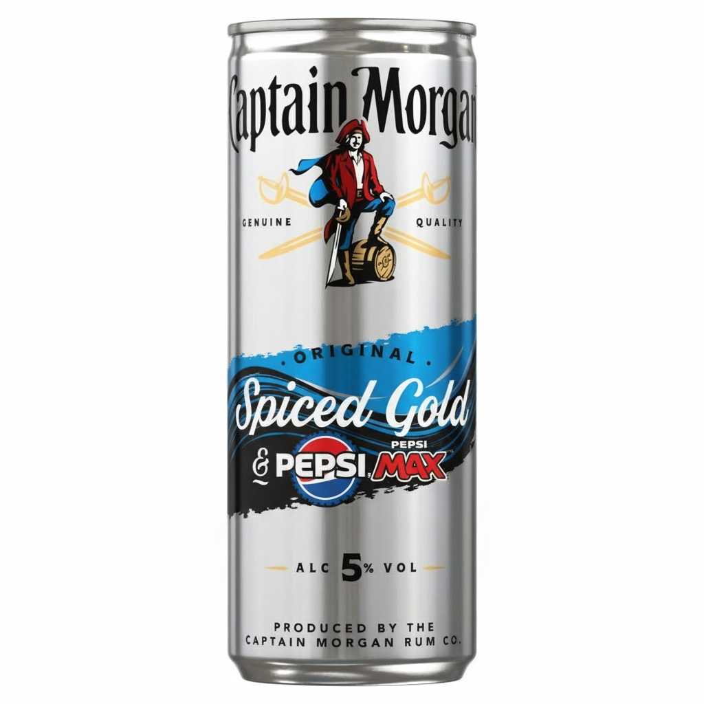 Captain Morgan Spiced Gold & Pepsi Max 250ml