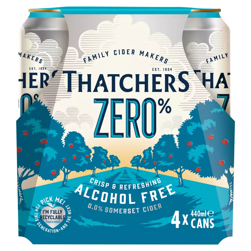 Thatchers Zero Alcohol Free 4x440ml (ALCOHOL)