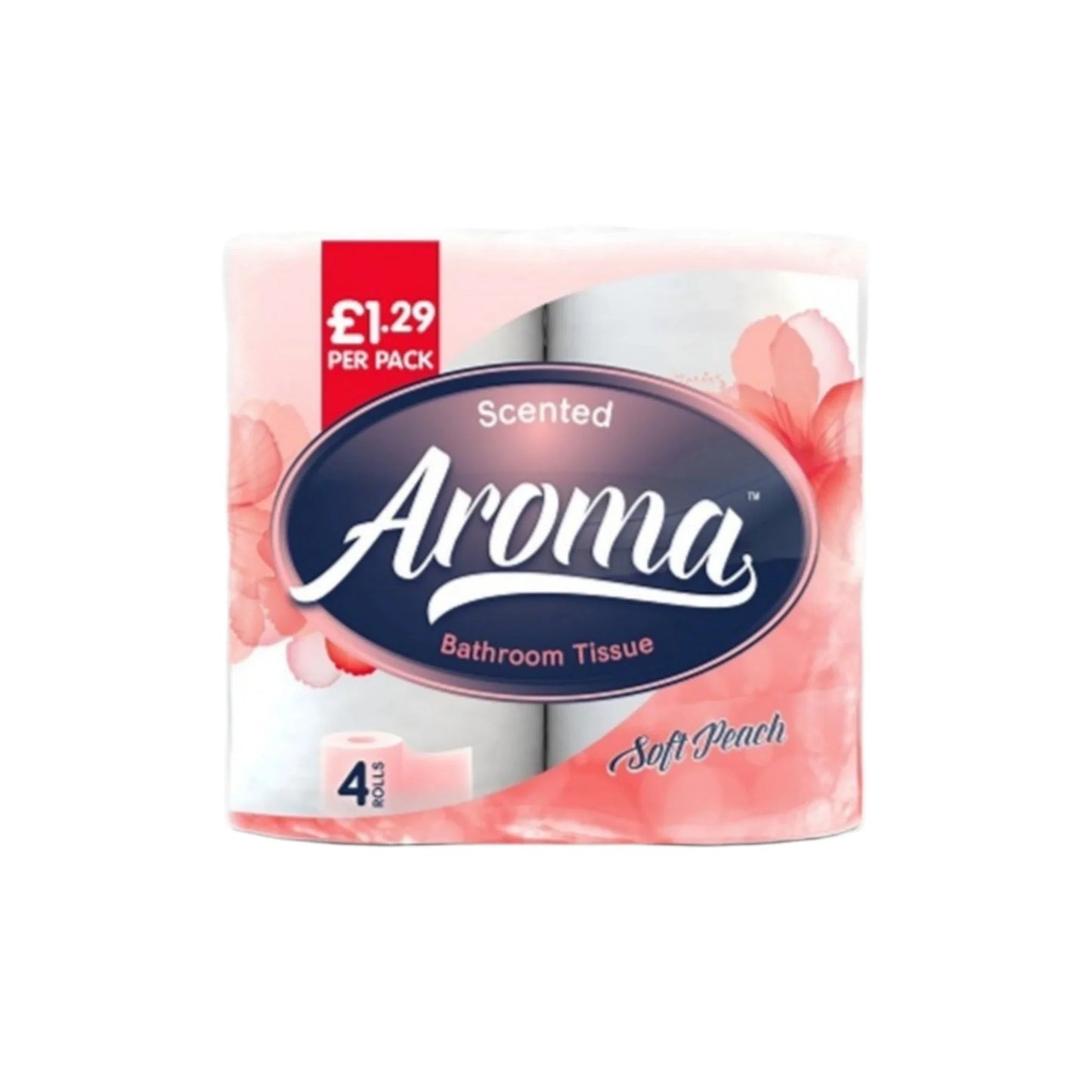 Aroma Soft Peach 4 Toilet Rolls