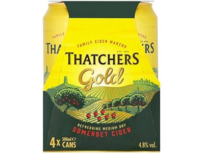 Thatchers Gold 4x500ml (ALCOHOL)