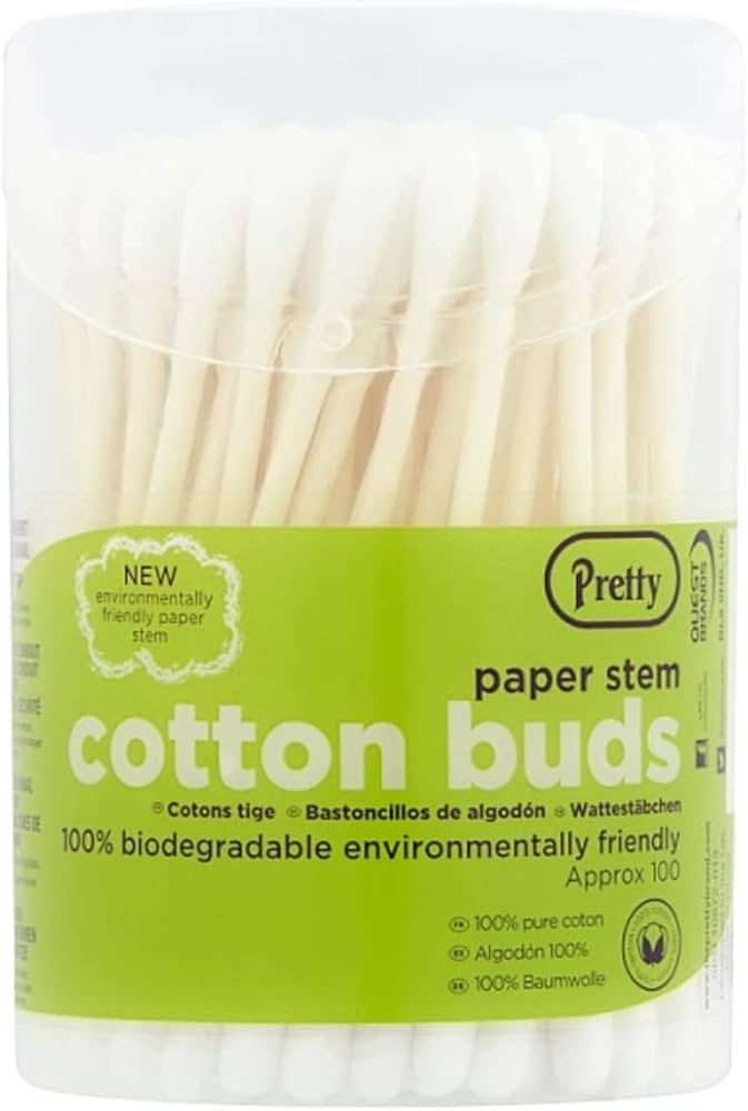 Pretty Paper Stem Cotton Buds 100