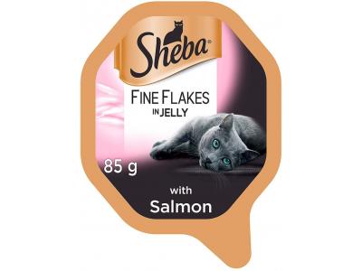 Sheba Fine Flakes in Jelly with Salmon 85g