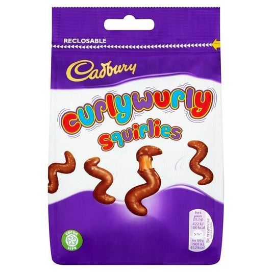 Cadbury Curlywurly Squirlies 95g (SHAREBAG)