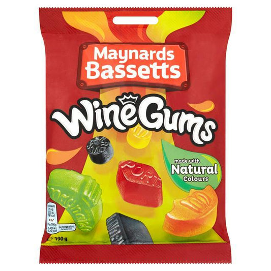 Maynards Bassetts Wine Gums 130g (SHAREBAG)