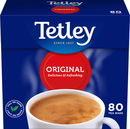 Tetley 80 Tea Bags (BEVERAGES)