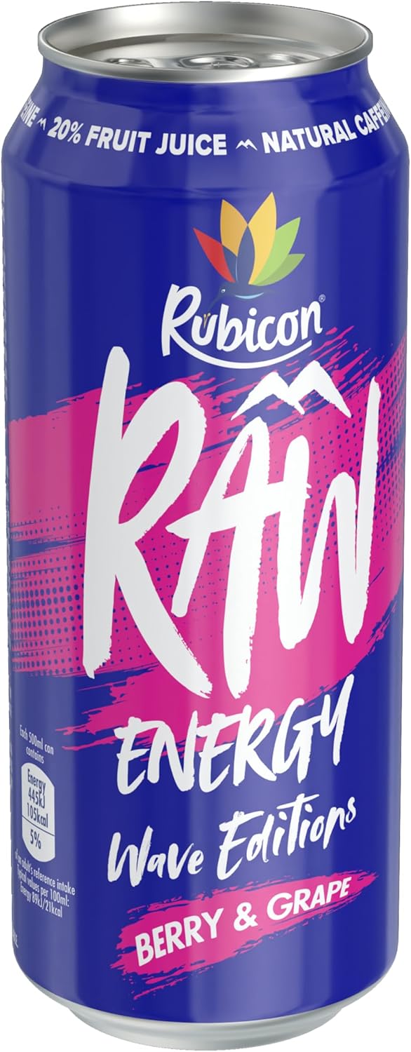 Rubicon Raw Energy Berry & Grape 500ml