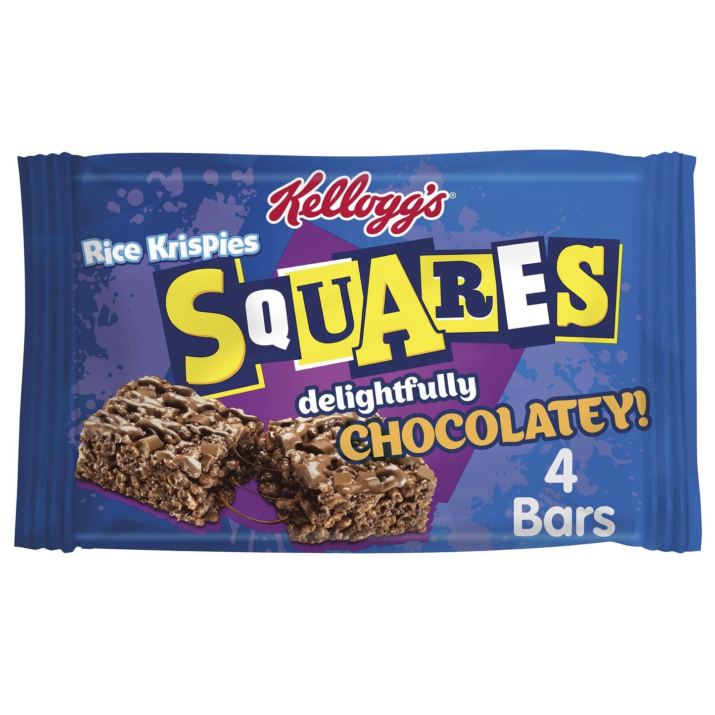 Kelloggs Rice Krispies Squares Chocolatey 4 Bars