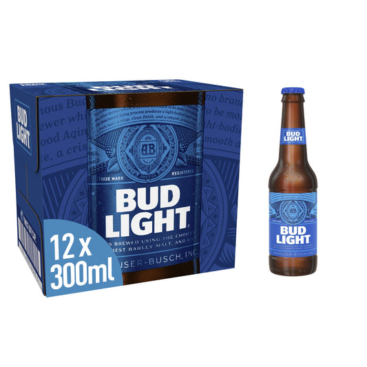 Bud Light 12x300ml Bottles (MULTIPACK)