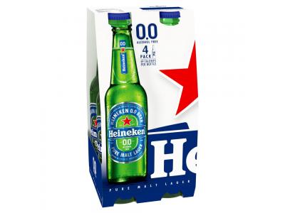 Heineken Alcohol Free 4x330ml Bottles (ALCOHOL)