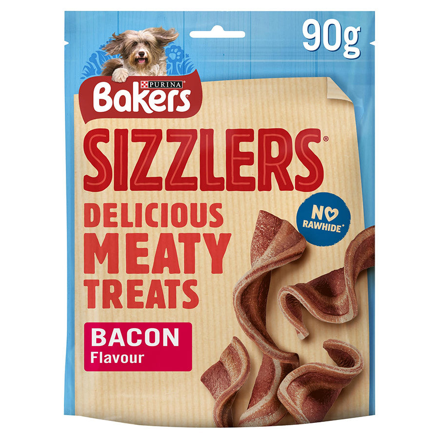 Purina Bakers Sizzlers Bacon Flavour 90g