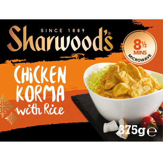 Sharwoods Chicken Korma with Rice 375g (FROZEN)