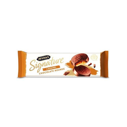 Mcvities Signature Caramel Chocolate Rounds 109g