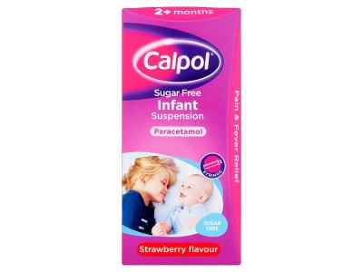 Calpol Sugar Free Infant Strawberry 2+ Months 100ml